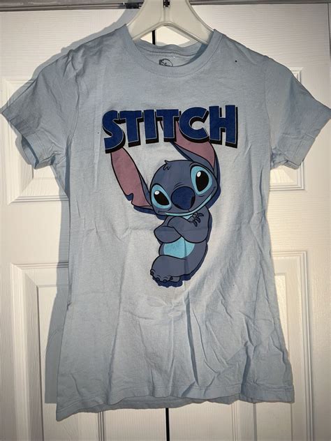 Disney’s LILO & Stitch Light Blue Graphic Print T-Shi… - Gem