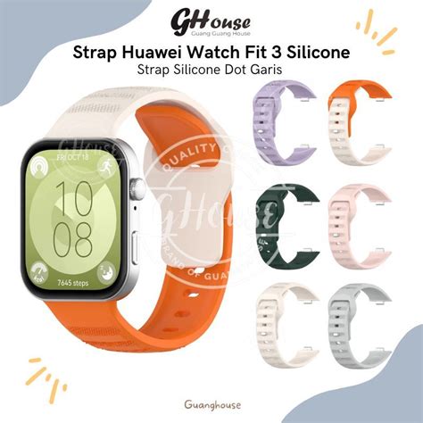 Jual Strap Huawei Watch Fit Silicone Model Garis Tali Huawei Fit