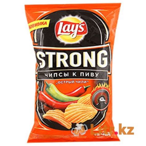 Чипсы «Lay's Strong» Острый чили 145 грамм купить с доставкой в Алматы ...