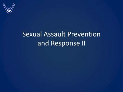 Ppt Sexual Assault Prevention And Response Ii Powerpoint Presentation Id 1750306