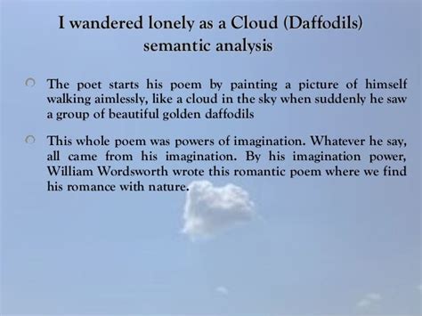 William Wordsworth I Wandered Lonely As A Cloud Analysis Everpikol