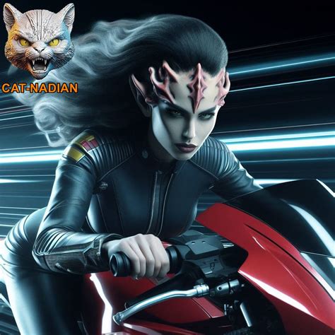 Star Trek Female Human Klingon Hybrid Motorcycle R By Catnadian On