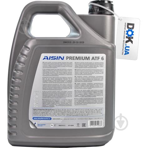 ᐉ Мастило трансмісійне Aisin Premium ATF 6 ATF 5 л (ATF92005) • Краща ...