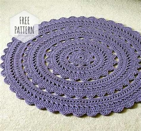 Crochet Rugs Free Pattern Crochet Doily Rug Crochet Rug Patterns