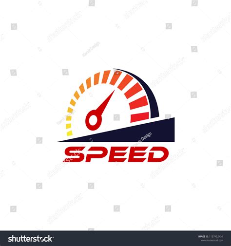 Speedometer Logo Design Template Speed Race Vector De Stock Libre De