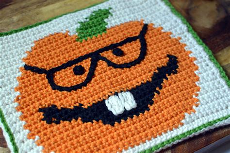Ravelry Geeking Out For Halloween Hot Pad Pattern By Darleen Hopkins