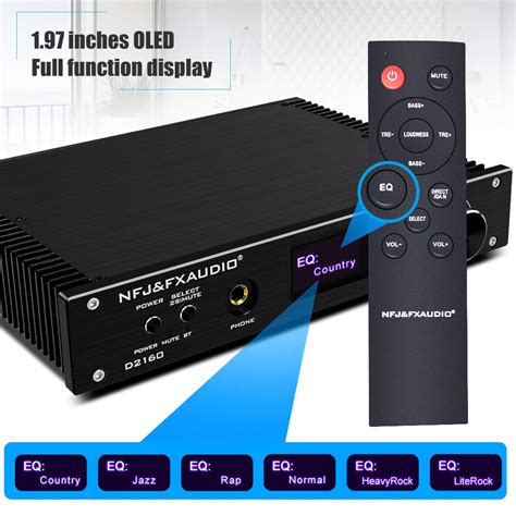 FX AUDIO Bluetooth 5 0 Stereo Amplifier 2 X150W DSP CSR8675 APTX HD