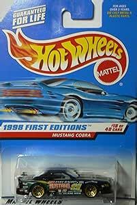 Amazon Hot Wheels Mustang Cobra Black Primeras Ediciones Serie de Coche Básico