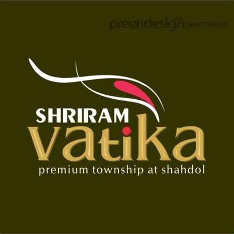 Logo Design For Shriram Vatika Residential Project Shahdol Company