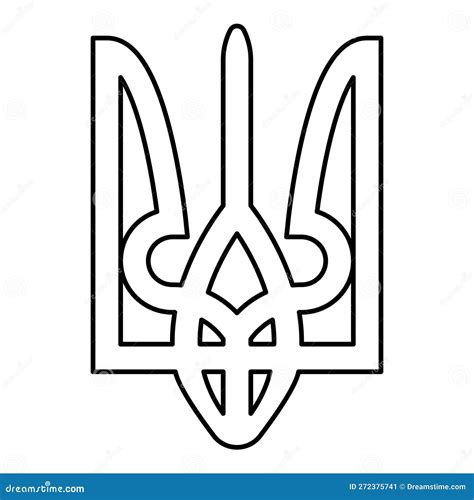 Ukraine Coat Of Arms National Emblem Seal Ukrainian State Symbol Sign