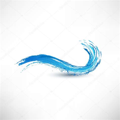 Blue wave sign Stock Vector by ©file404 11059402