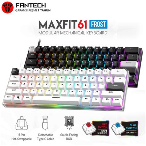 Jual Fantech Maxfit Frost Wired Mechanical Keyboard Gaming Rgb Maxfit