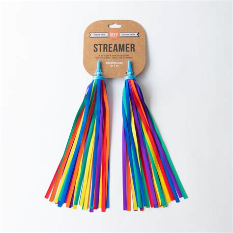 Beep Rainbow Real Ribbon Streamer Add Fun To Your Bike Trike Or