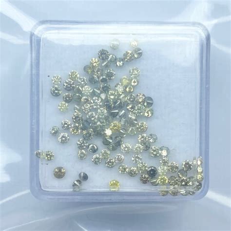 116 Pcs Diamonds 2 24 Ct Round Fancy Mix Color Catawiki