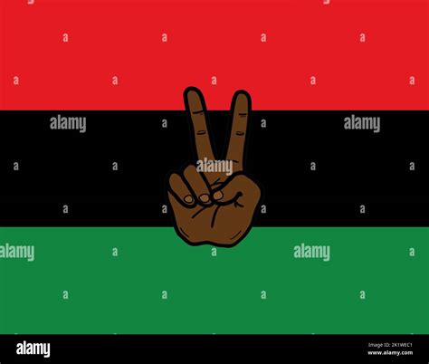 Pan-African flag, Afro American flag, UNIA flag or Black Liberation ...