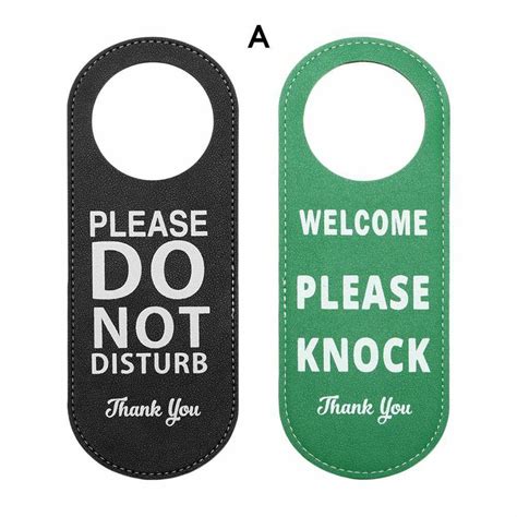 Do Not Disturb Please Knock Signs Door Knobs Meeting Room Door Hanger