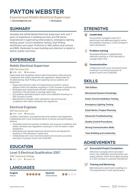 3 Supervisor Cv Examples For 2023