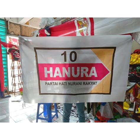 Jual Bendera Partai Hanura Ukuran 100 X 150 Cm Shopee Indonesia