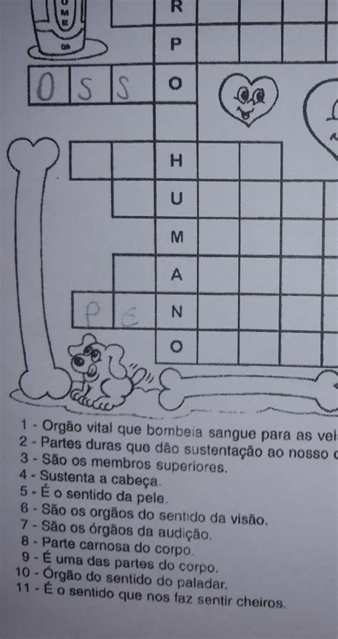 Cruzadinha Do Corpo Humano - Cruzadinha Do Corpo Humano - RETOEDU