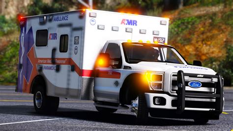 American Medical Response AMR Ambulance Skin Pack GTA5 Mods