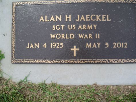 Alan Herman Jaeckel 1925 2012 Find A Grave Memorial