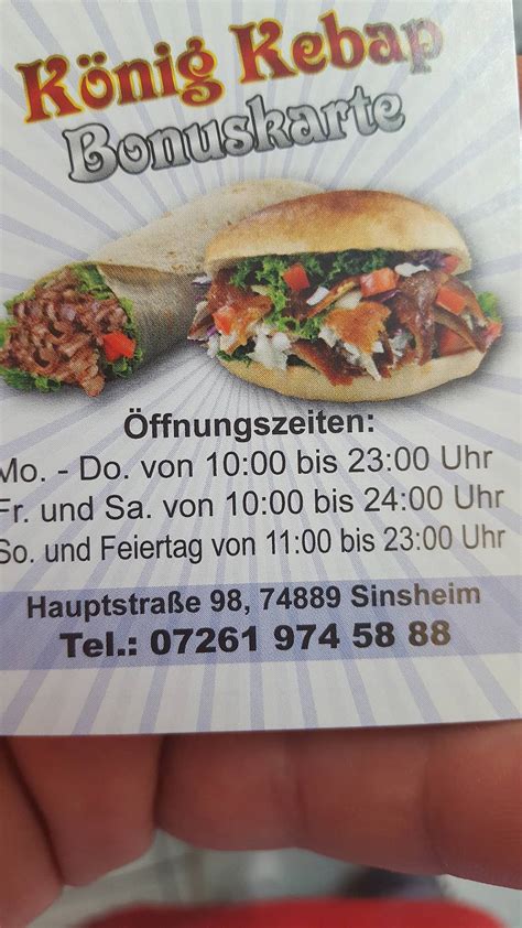 Speisekarte von König Kebap restaurant Sinsheim