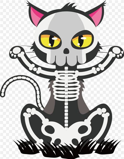 Cat Skeleton Skull Euclidean Vector, PNG, 2195x2817px, Cat, Animal, Art ...