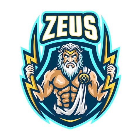 Logotipo De La Mascota De Zeus Vector Premium