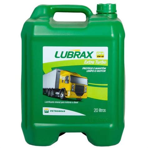 Óleo Lubrificante Mineral 15W40 Lubrax Extra Turbo API CH 4 20 Litros