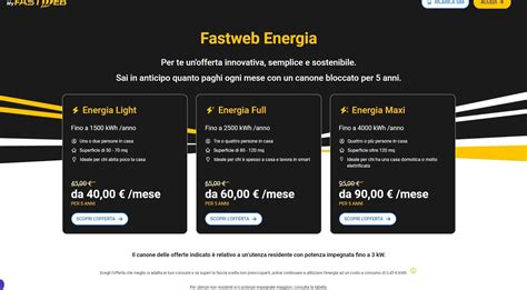 Fastweb Energia Offerte A Prezzo Fisso Mensile Per Luce E Gas E