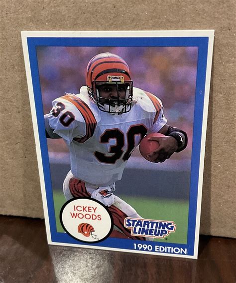 Ickey Woods Kenner Starting Lineup Card Cincinnati Bengals Ebay