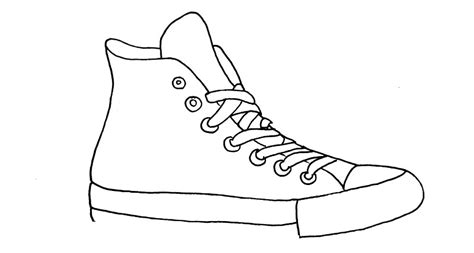 How To Draw Converse Step By Step