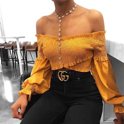 2018 New Sex Slash Neck Blouse Shirt Women Tops 2018 Tight Sexy Cool