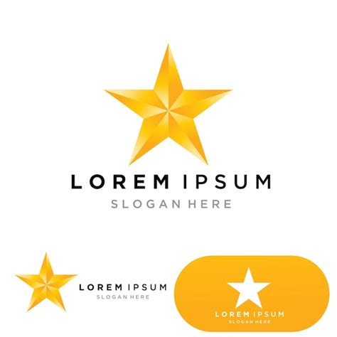 Premium Vector Gold Star Logo Vector With Black Background