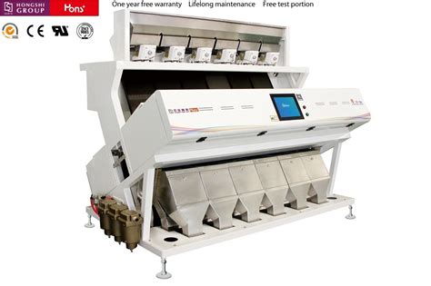 Full Color Camera Ccd Color Sorter Chute Type With Power Less Kw