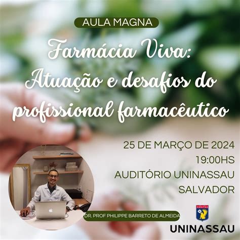 Aula Magna de Farmácia 2024 1 Blog dos cursos UNINASSAU