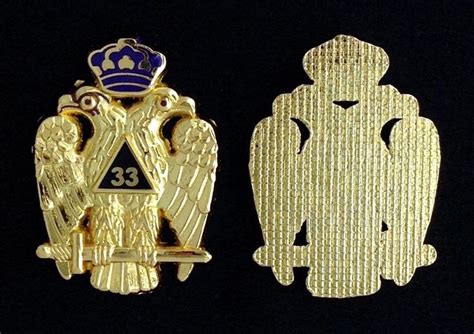 33rd Degree Eagle Emblem Flat No Post 33eg 3fl 595 Fratline