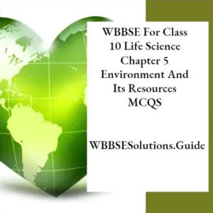 Wbbse Class Life Science Chapter Environment And Its Resources