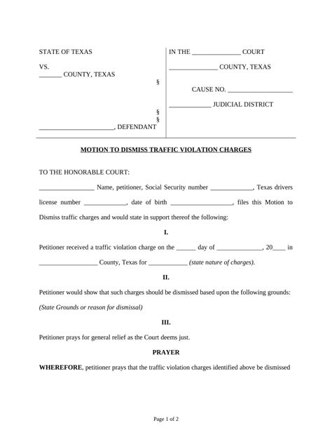 Motion To Dismiss Template Florida Fill Online Printa