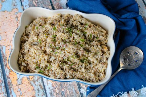 Eggplant Rice Dressing Baked Broiled And Basted