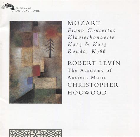 Mozart Ctos Piano Levin Mozart W A Amazon Fr Cd Et Vinyles