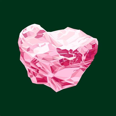 Natural Rough Pink Diamond Stock Vector Illustration Of Texture