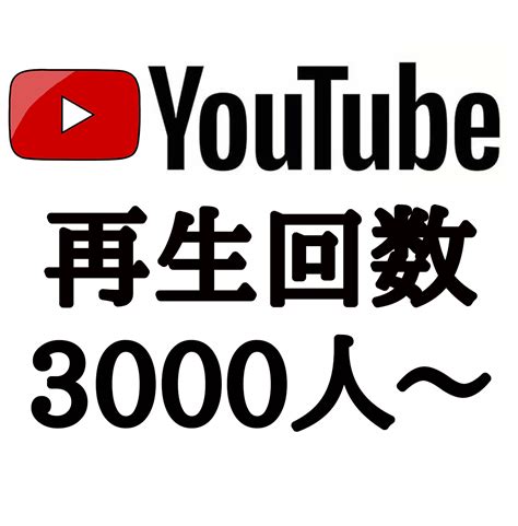 Youtubeの再生回数を＋3000回に増やします ⭐️期間限定⭐️30日間保証⭐️追加オプションがお得です！ Youtube・動画