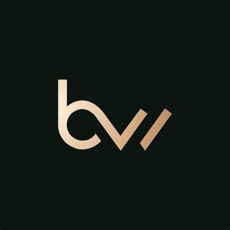 Векторное изображение логотипа роскошной монограммы bw | Премиум векторы
