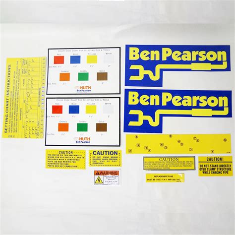 Ben Pearson Pipe Bender Complete Sitcker Decal Kit 75002