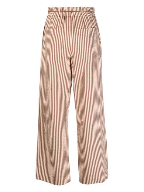 Alysi Vertical Stripe Palazzo Trousers Farfetch