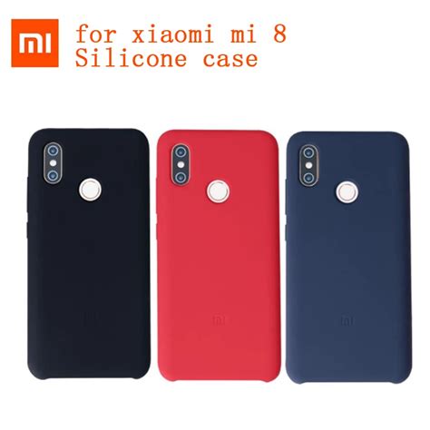 Fundas De Silicona Originales Xiaomi Mi 8 Funda Dura PC Mi Crofiber Mi