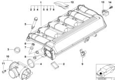 Intake Manifold Agr With Flap Control Bmw E D M Bmw