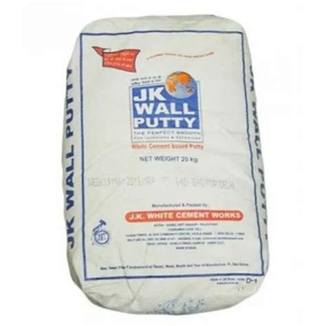 Jk White Cement Based Wall Putty 40 Kg At Rs 710 Bag Wall Putty And