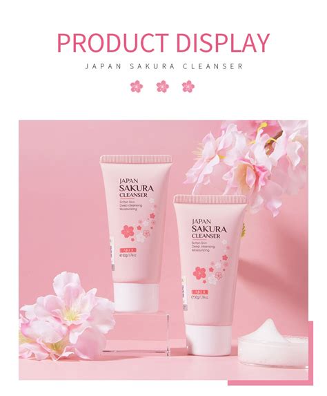 Laikou Japan Sakura Foam Cleanser Cherry Blossoms Face Wash Oil Control